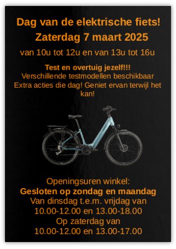 elektrische dag zaterdag 7 maart