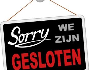 Paasweekend gesloten!